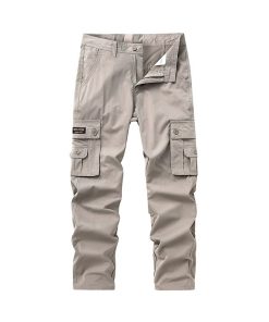 Alternative view of Men's Cargo Pants for Outdoor Hiking with Multi-Pockets - Model: 742260633480