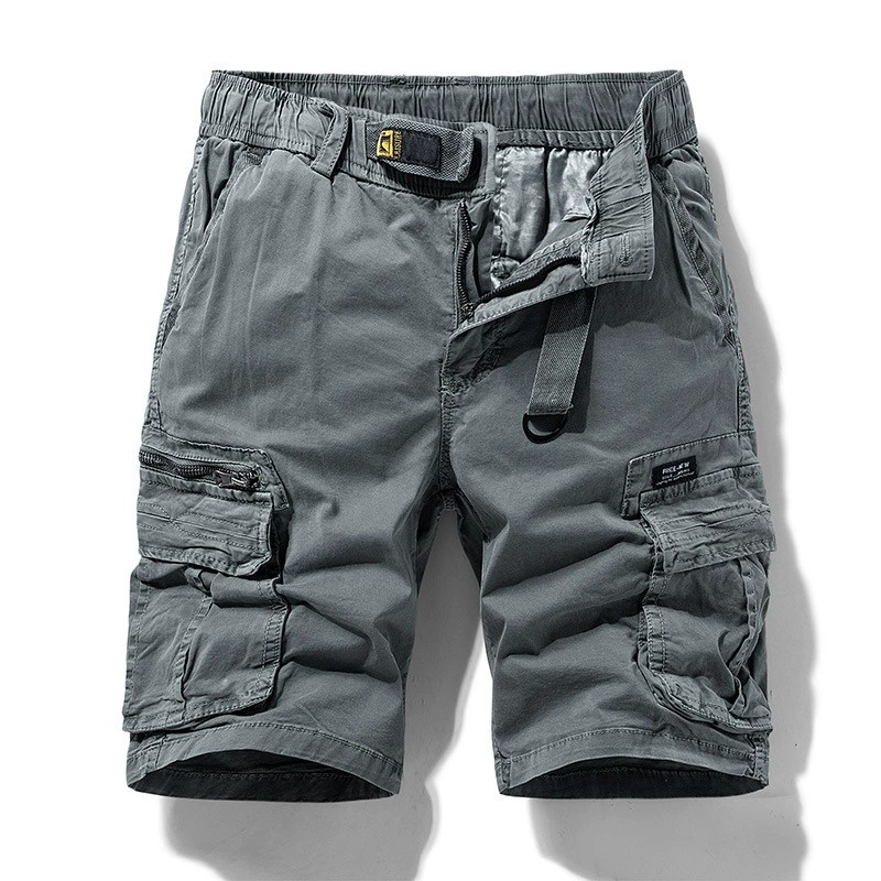 Men's Cargo Shorts for Summer Outdoor Hiking with Multi-Pockets - Model: 721868095846