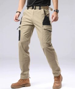 Men's Hiking Pants with 6 Pockets for Outdoor Training and Travel - Model: 868575912614
