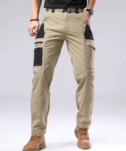 Alternative view of Men's Hiking Pants with 6 Pockets for Outdoor Training and Travel - Model: 868575912614