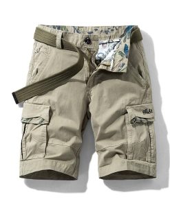 Men's Cargo Shorts for Outdoor Hiking with Multi-Pockets - Model: 718164952681