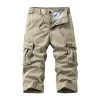 Men's Loose Harem Capri Pants with Multi-Pockets for Streetwear - Model: 895300384445