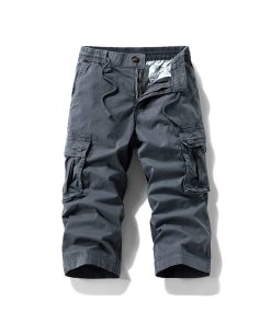 Alternative view of Men's Loose Harem Capri Pants with Multi-Pockets for Streetwear - Model: 895300384445