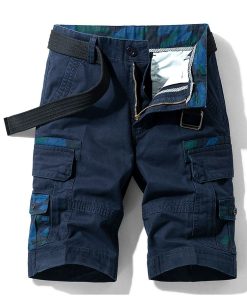 Alternative view of Men's Summer Utility Shorts with Multi-Pockets for Work & Outdoor - Model: 723539018460