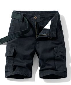 Alternative view of Men's Multi-Pocket Cargo Shorts for Summer Hiking & Travel - Model: 716598336597