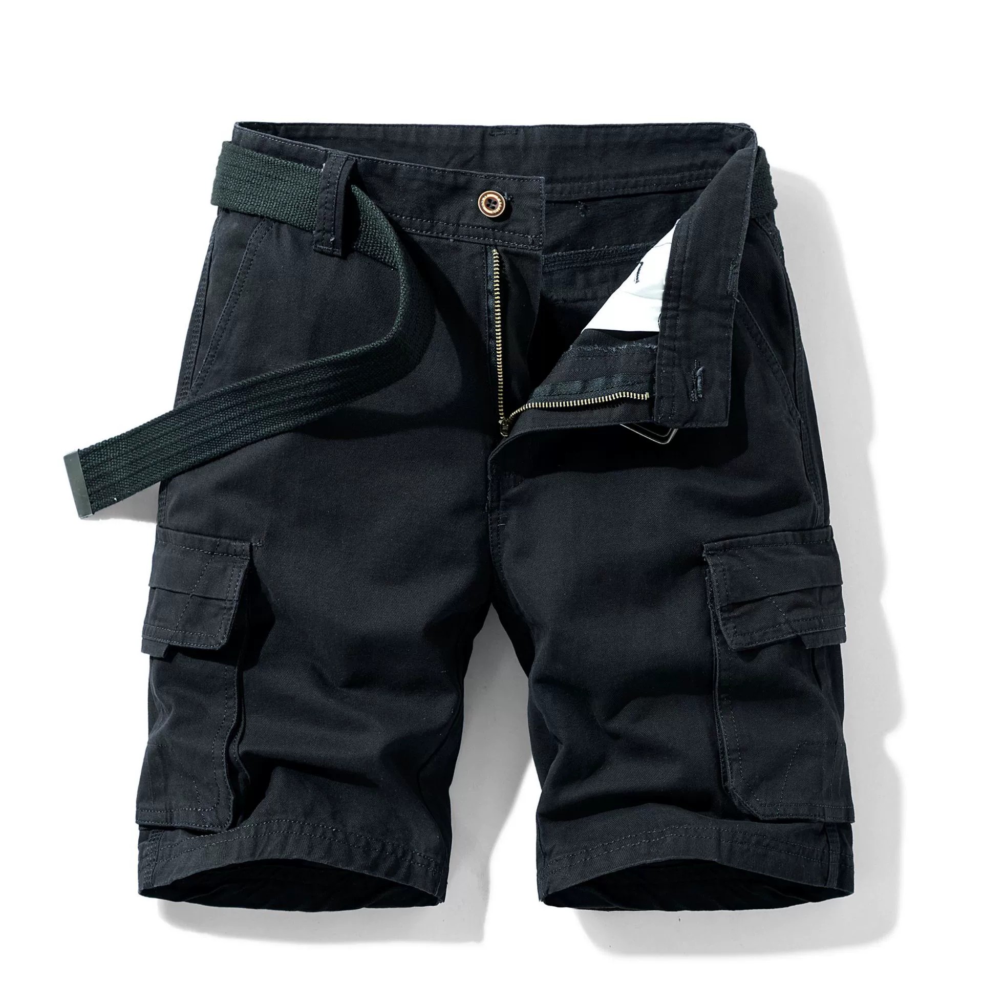 Men's Multi-Pocket Cargo Shorts for Summer Hiking & Travel - Model: 716598336597 - 图片 2