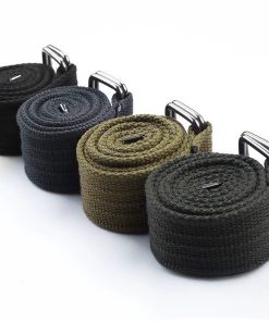 Men's Woven Belt for Jeans, Casual Summer Solid Color - Model: 723538970717