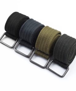 Alternative view of Men's Woven Belt for Jeans, Casual Summer Solid Color - Model: 723538970717