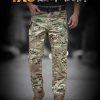Outdoor Training Pants for Men with 9 Pockets, Camouflage Tactical Workwear - Model: 1010978380416