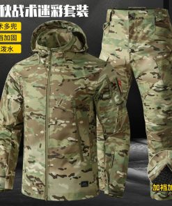 Men's Tactical Hiking Suit with Windbreaker for Outdoor Training - Model: 1025470633066