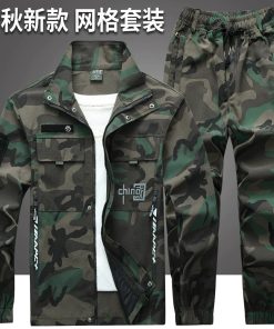 Outdoor Construction Workwear Jacket with Abrasion-Resistant Fabric for Men - Model: 925388994110