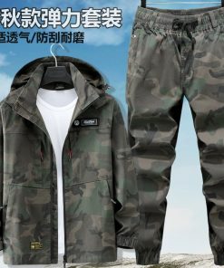 Alternative view of Outdoor Welding Jacket with Anti-Static Fabric for Labor Protection - Model: 926245537314