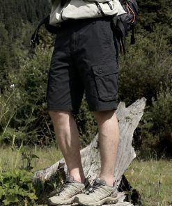 Alternative view of Men's Cargo Shorts for Summer Hiking with Utility Pockets - Model: 639421722361