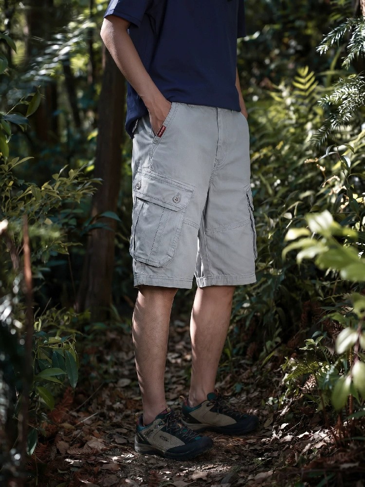 Men's Cargo Shorts for Summer Hiking with Utility Pockets - Model: 639421722361 - 图片 3