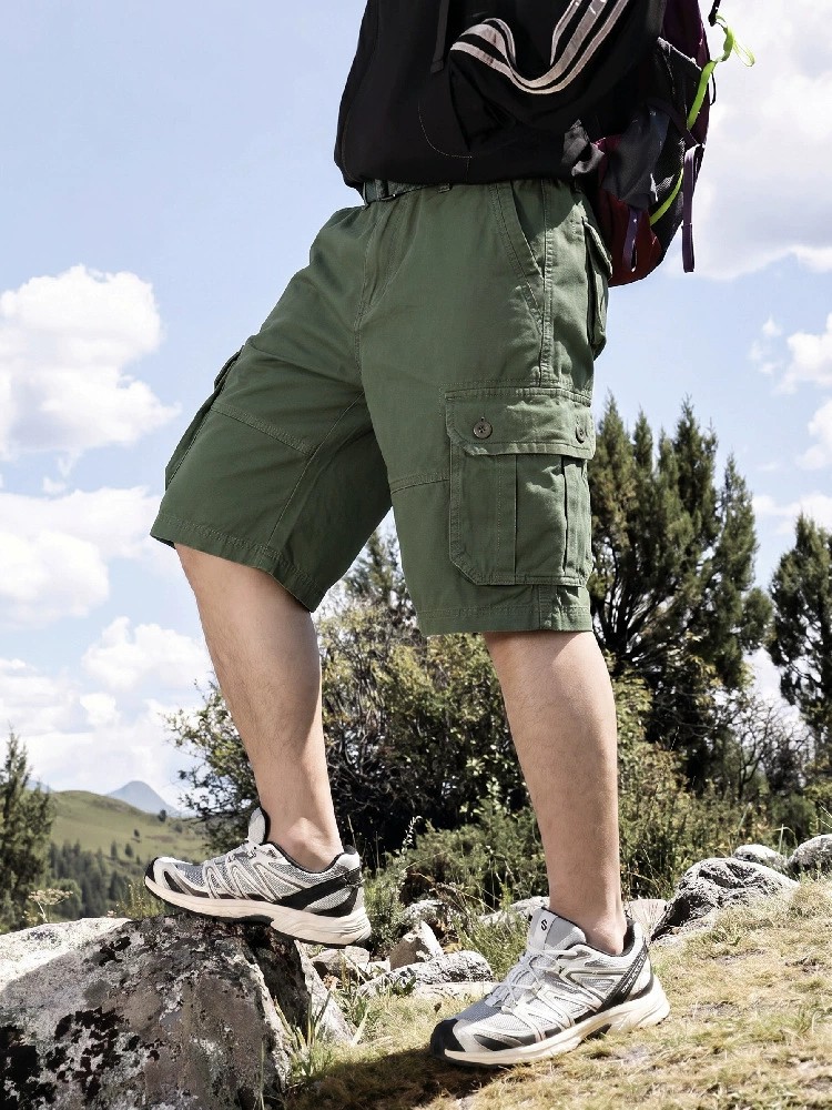 Men's Cargo Shorts for Summer Hiking with Utility Pockets - Model: 639421722361 - 图片 4