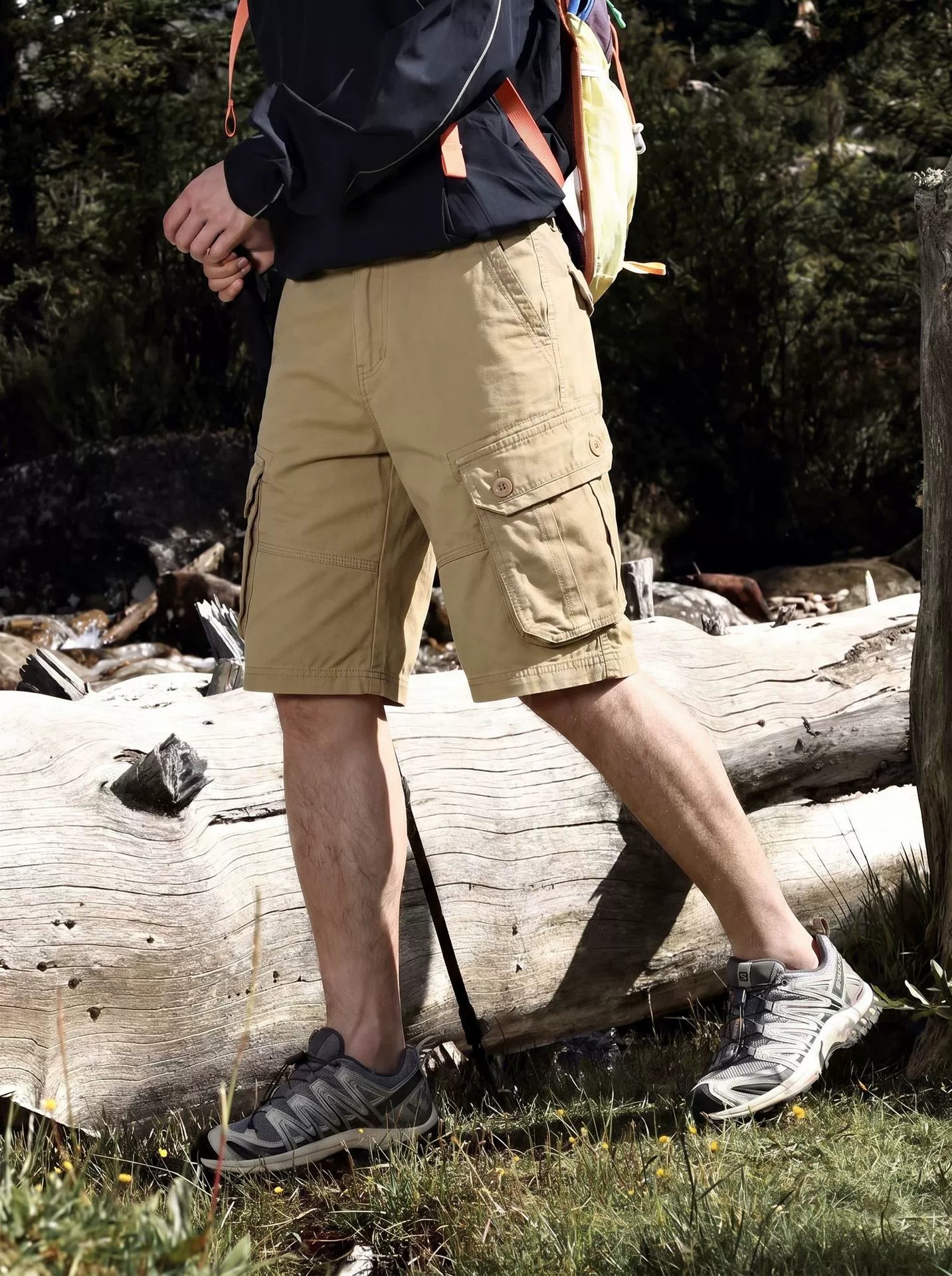 Men's Cargo Shorts for Summer Hiking with Utility Pockets - Model: 639421722361 - 图片 5