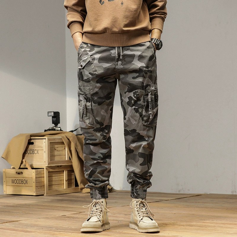Camouflage Cargo Pants for Men with Multi-Pocket Streetwear Style - Model: 686511268368 - 图片 2