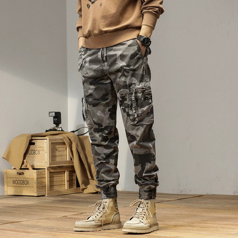 Camouflage Cargo Pants for Men with Multi-Pocket Streetwear Style - Model: 686511268368 - 图片 3