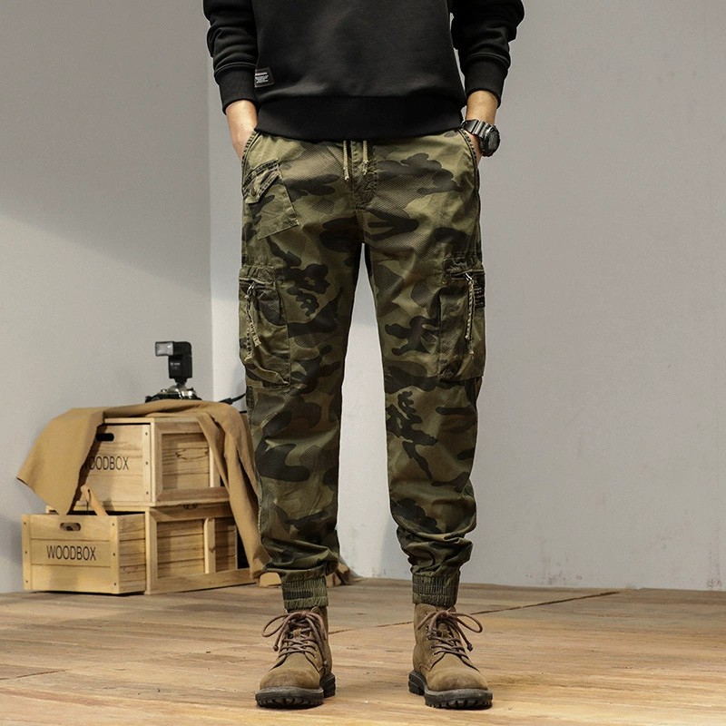 Camouflage Cargo Pants for Men with Multi-Pocket Streetwear Style - Model: 686511268368 - 图片 7