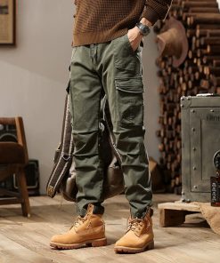 Cargo Pants for Streetwear with Multi-Pocket Utility - Model: 740316387460