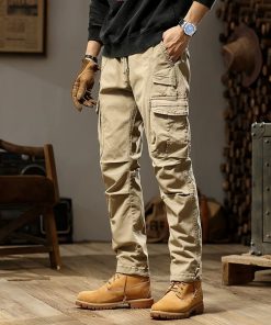 Alternative view of Cargo Pants for Streetwear with Multi-Pocket Utility - Model: 740316387460