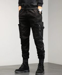 Men's Cargo Pants with Multi-Pockets for Outdoor Hiking and Casual Wear - Model: 654028698842