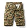 Men's Camouflage Cargo Shorts for Summer Outdoor Hiking - Model: 638848768302