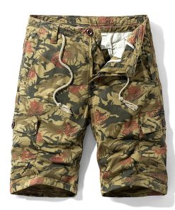 Men's Camouflage Cargo Shorts for Summer Outdoor Hiking - Model: 638848768302