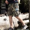 Men's Camo Cargo Shorts for Outdoor Hiking with Multi-Pockets - Model: 827506567960