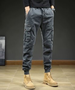Men's Loose Cargo Pants for Outdoor Sports and Travel - Model: 728402468351