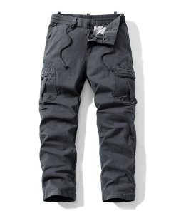 Alternative view of Men's Loose Straight-Leg Cargo Pants for Casual Sports - Model: 841856047888