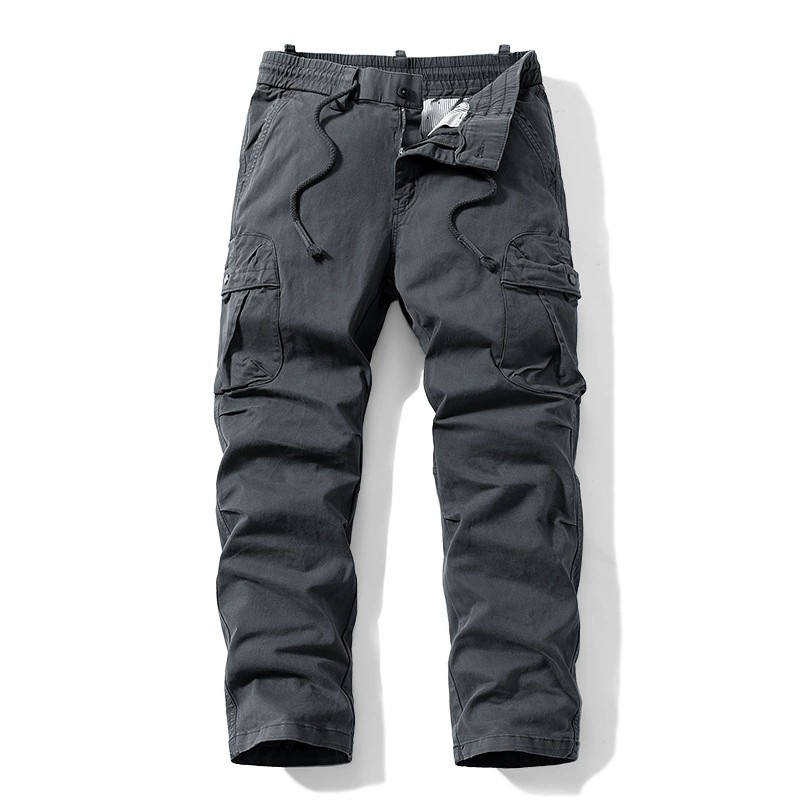Men's Loose Straight-Leg Cargo Pants for Casual Sports - Model: 841856047888 - 图片 2