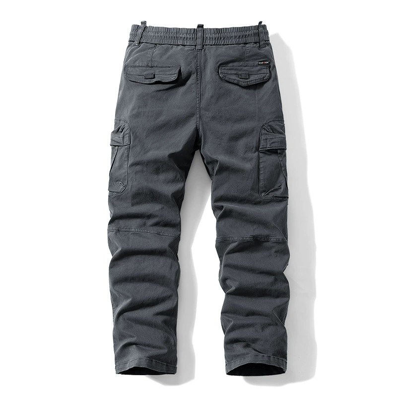 Men's Loose Straight-Leg Cargo Pants for Casual Sports - Model: 841856047888 - 图片 3