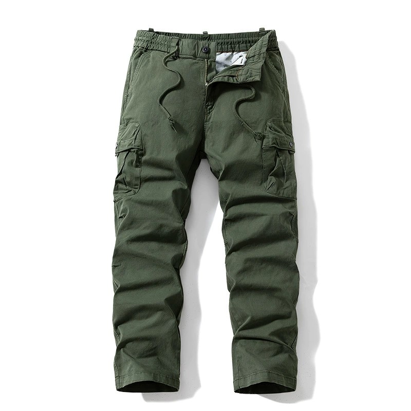Men's Loose Straight-Leg Cargo Pants for Casual Sports - Model: 841856047888 - 图片 8
