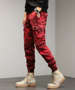 Alternative view of Camouflage Cargo Pants for Men with Multi-Pocket Streetwear Style - Model: 653662153396
