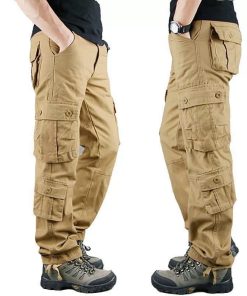 Alternative view of Men's Multi-Pocket Cargo Pants for Work with Durable Cotton - Model: 781166790206