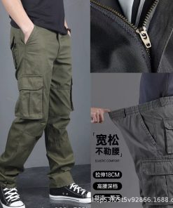Alternative view of Men's Work Pants with Multi-Pocket for Construction Site - Model: 772667877933