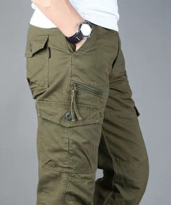 Men's Hiking Cargo Pants with 6 Pockets for Outdoor Work - Model: 778105053370