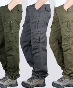 Alternative view of Men's Hiking Cargo Pants with 6 Pockets for Outdoor Work - Model: 778105053370