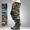 Men's Cargo Pants for Work with Multi-Pockets and Camouflage - Model: 773324160615