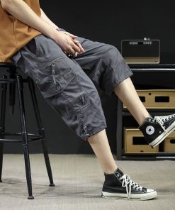 Men's Casual Cargo Pants for Summer Outdoor Sports - Model: 773597327554