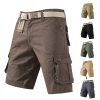Men's Casual Cargo Shorts with Multi-Pockets for Outdoor Summer - Model: 914492937181