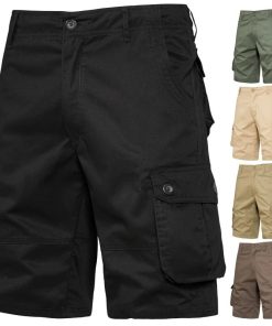 Alternative view of Men's Casual Cargo Shorts with Multi-Pockets for Outdoor Summer - Model: 914492937181