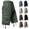 Men's Loose Cargo Shorts for Outdoor Hiking with Multi-Pockets - Model: 905753003151