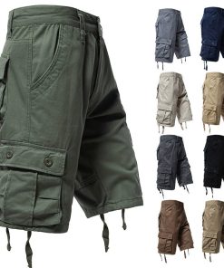 Men's Loose Cargo Shorts for Outdoor Hiking with Multi-Pockets - Model: 905753003151