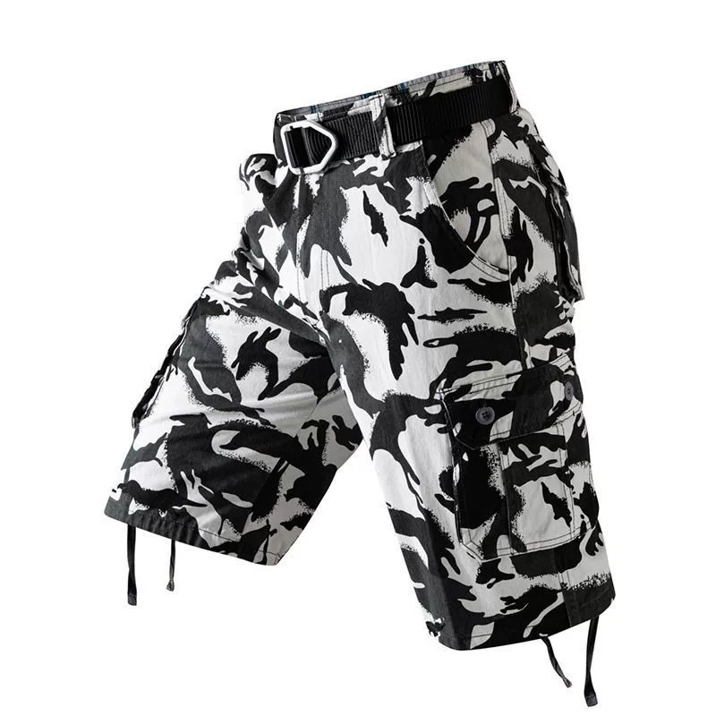 Men's Camouflage Mid-Length Shorts for Beach, Work, and Riding - Model: 896497004703 - 图片 7