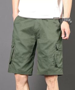 Breathable Summer Cargo Shorts for Men with Multi-Pockets - Model: 824577446380