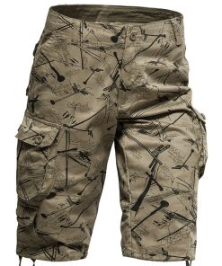 Alternative view of Men's Cotton Cargo Pants for Beach Casual Work Straight-Leg - Model: 910783583036