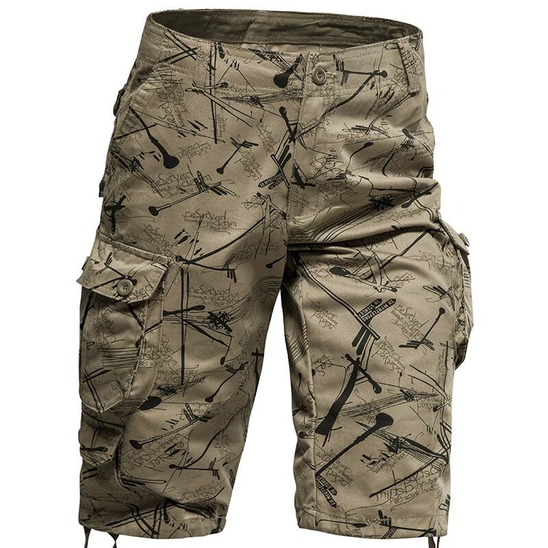 Men's Cotton Cargo Pants for Beach Casual Work Straight-Leg - Model: 910783583036 - 图片 2
