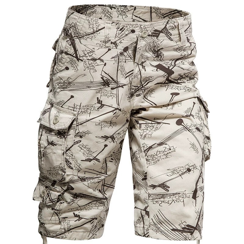 Men's Cotton Cargo Pants for Beach Casual Work Straight-Leg - Model: 910783583036 - 图片 3